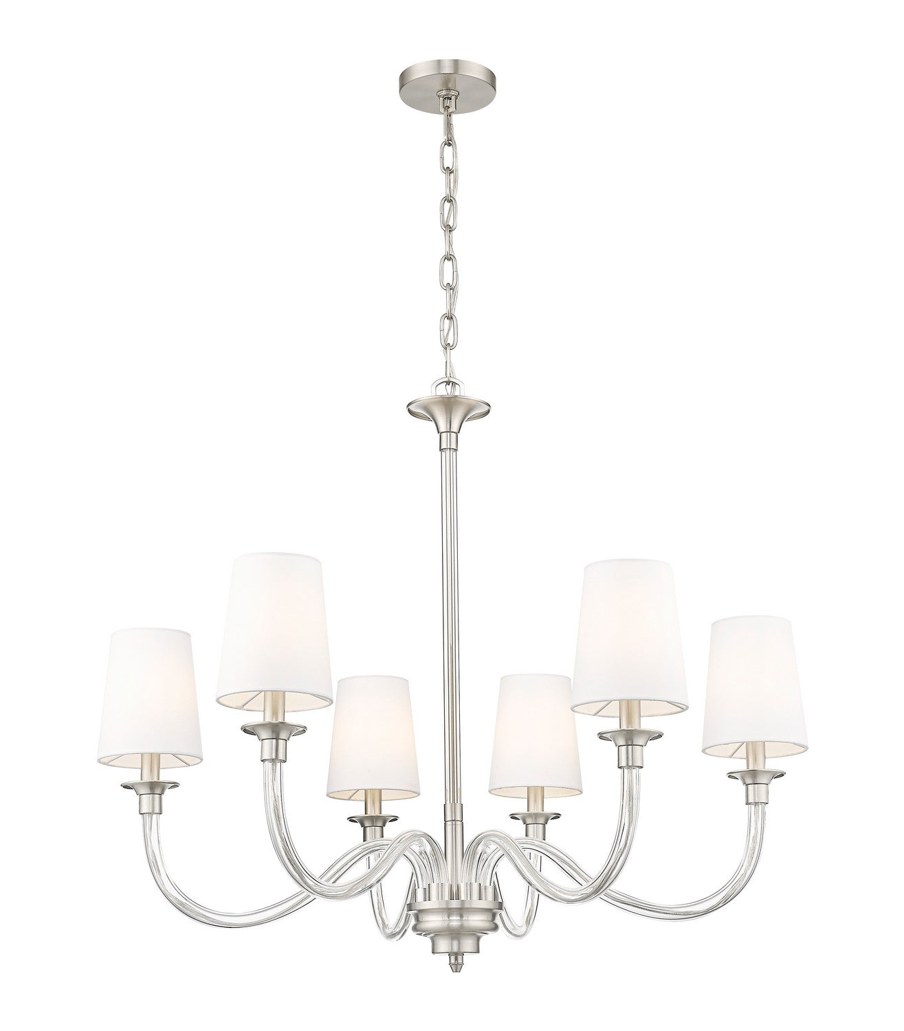 Z-Lite - 1950-6BN - Six Light Chandelier - Katerina - Brushed Nickel