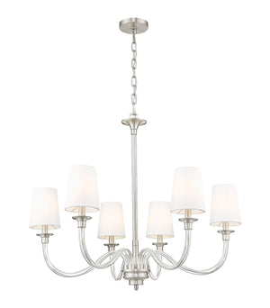 Z-Lite - 1950-6BN - Six Light Chandelier - Katerina - Brushed Nickel