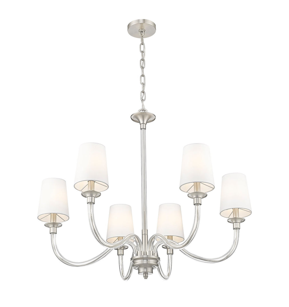 Z-Lite - 1950-6BN - Six Light Chandelier - Katerina - Brushed Nickel