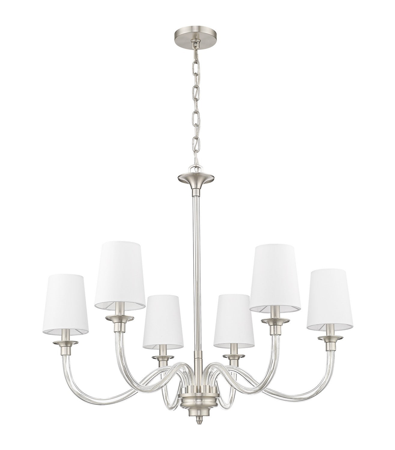 Z-Lite - 1950-6BN - Six Light Chandelier - Katerina - Brushed Nickel