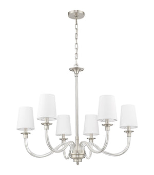 Z-Lite - 1950-6BN - Six Light Chandelier - Katerina - Brushed Nickel