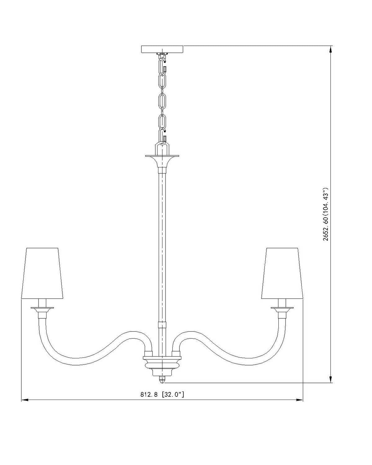 Z-Lite - 1950-6BN - Six Light Chandelier - Katerina - Brushed Nickel