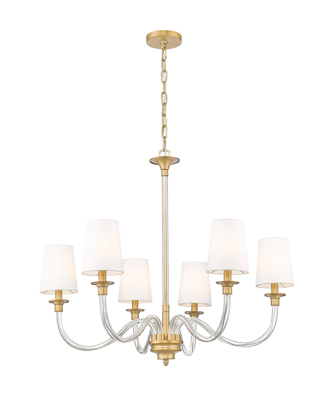 Z-Lite - 1950-6RB - Six Light Chandelier - Katerina - Rubbed Brass