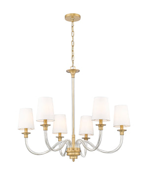 Z-Lite - 1950-6RB - Six Light Chandelier - Katerina - Rubbed Brass