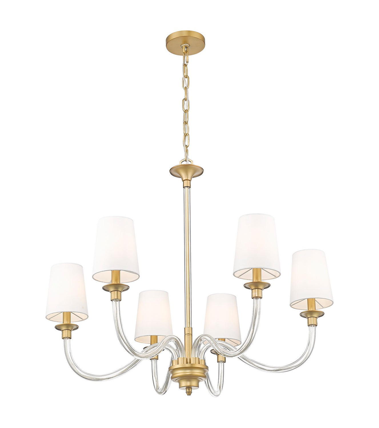 Z-Lite - 1950-6RB - Six Light Chandelier - Katerina - Rubbed Brass