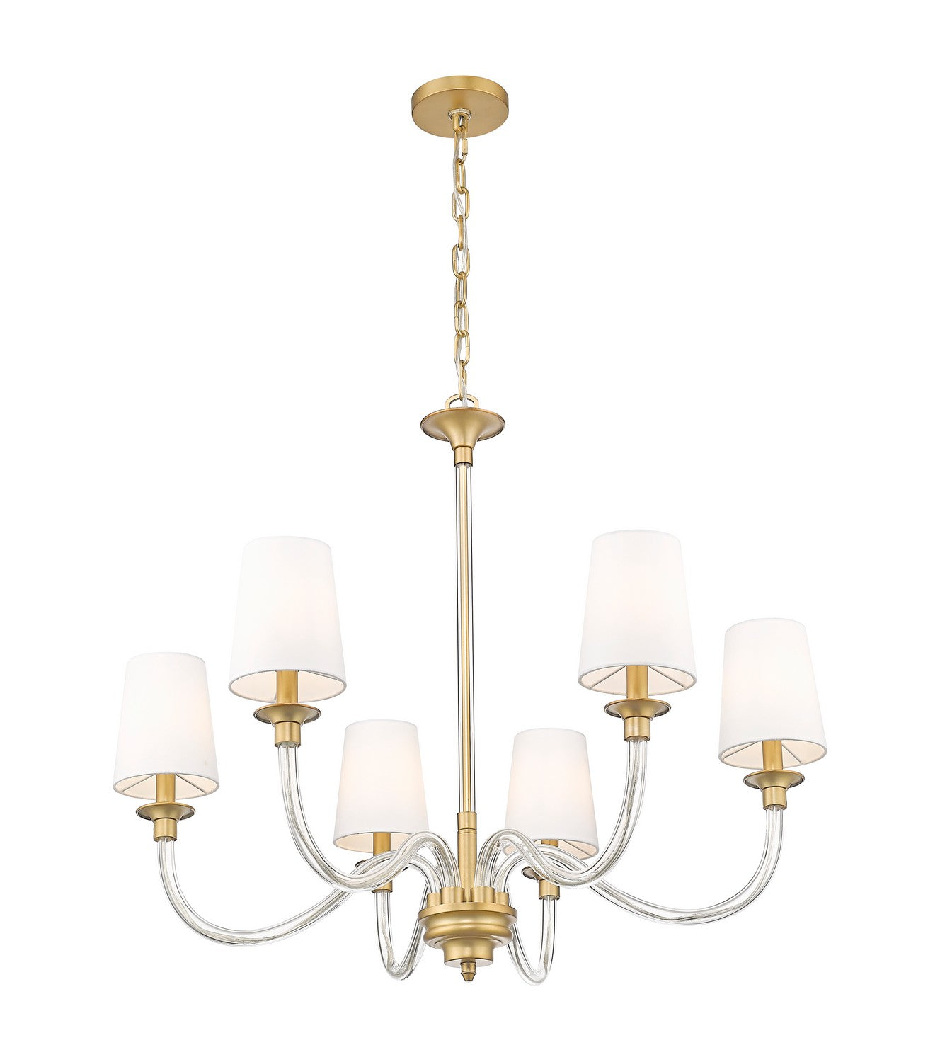 Z-Lite - 1950-6RB - Six Light Chandelier - Katerina - Rubbed Brass