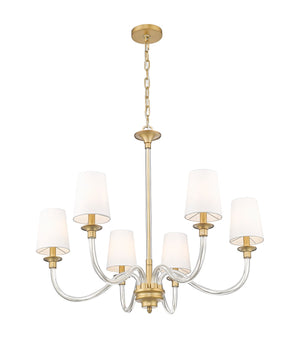 Z-Lite - 1950-6RB - Six Light Chandelier - Katerina - Rubbed Brass