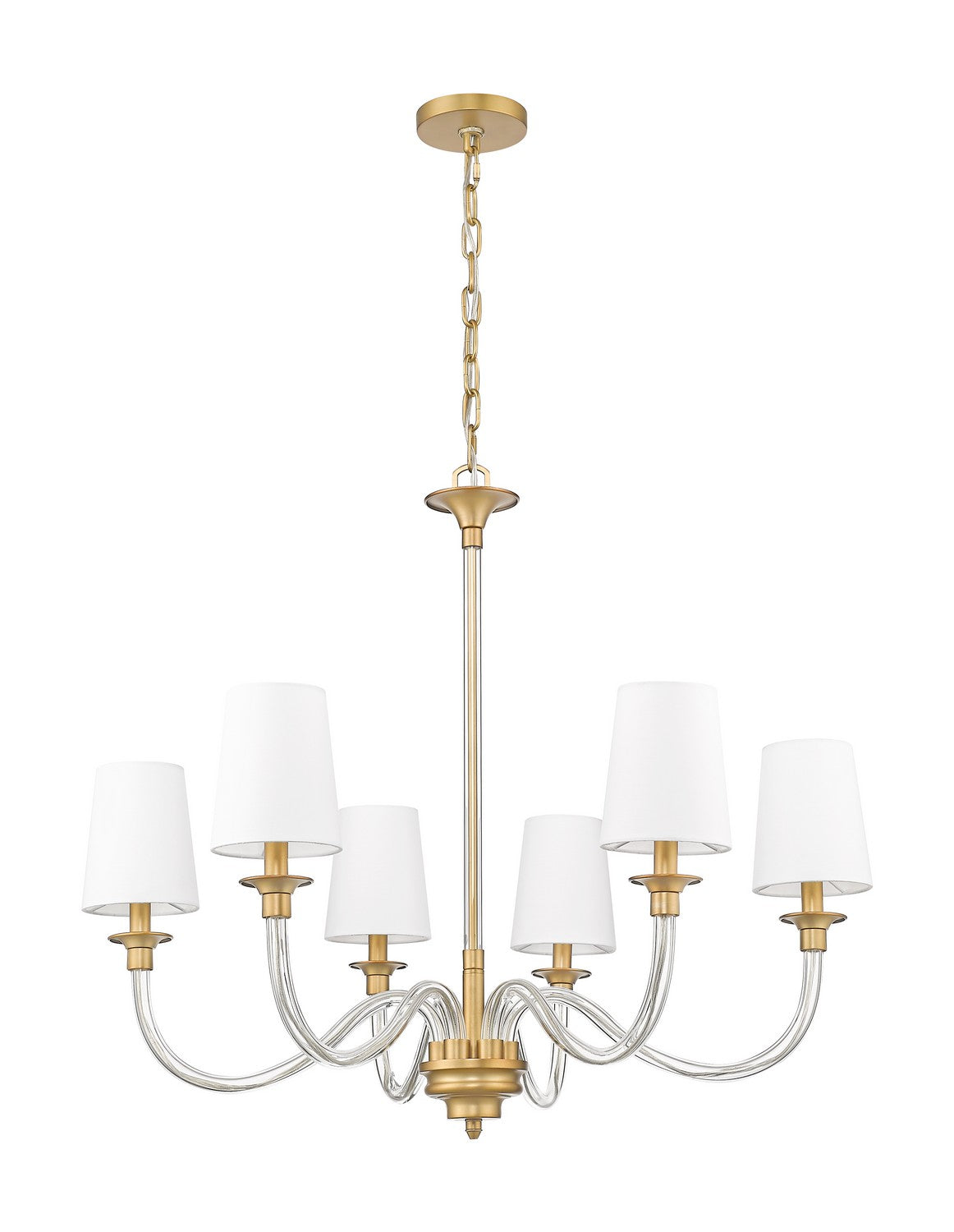 Z-Lite - 1950-6RB - Six Light Chandelier - Katerina - Rubbed Brass