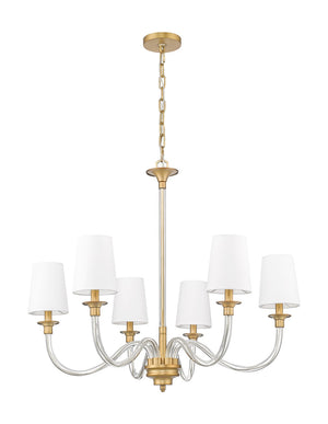 Z-Lite - 1950-6RB - Six Light Chandelier - Katerina - Rubbed Brass