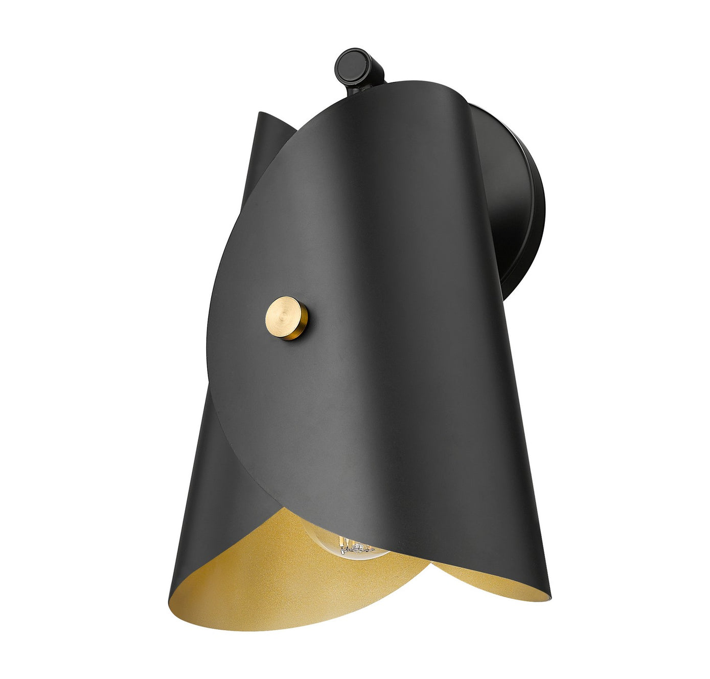 Z-Lite - 1951-1S-MB - One Light Wall Sconce - Salone - Matte Black