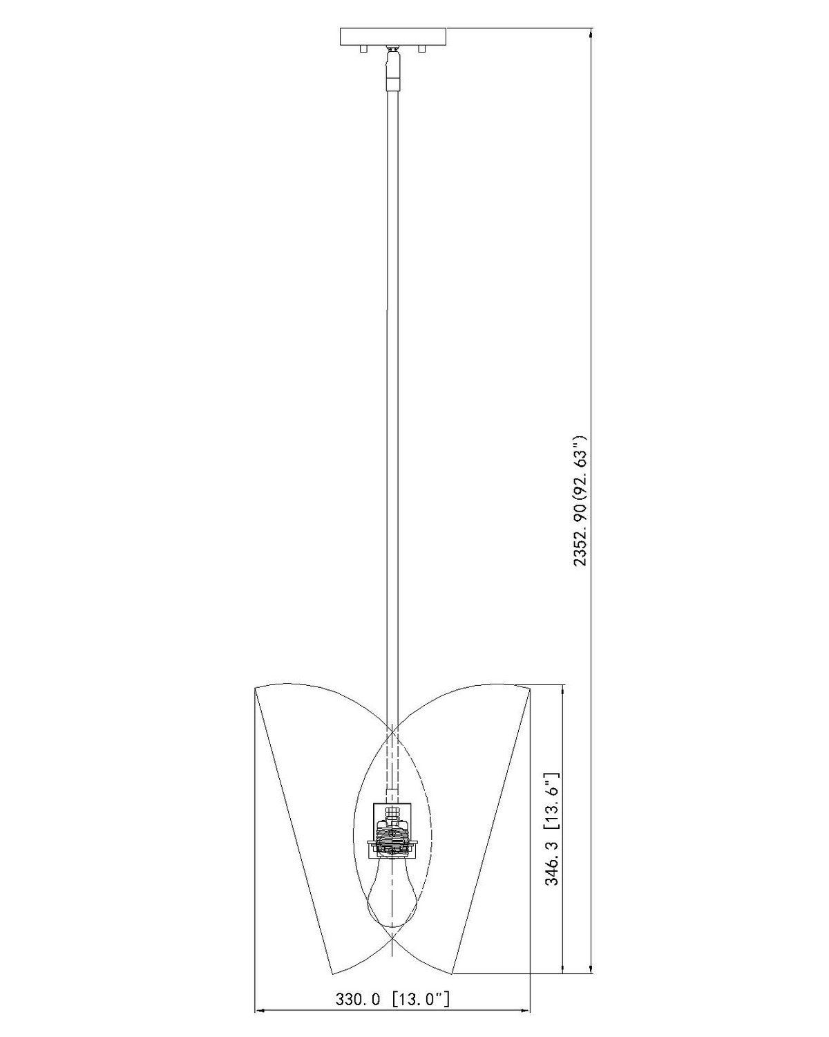 Z-Lite - 1951P11-MB - One Light Pendant - Salone - Matte Black
