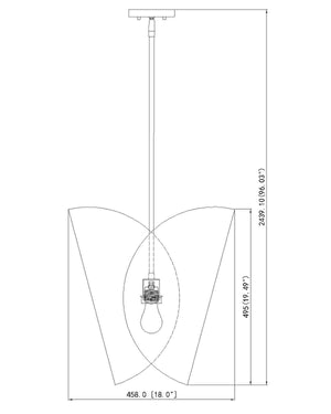 Z-Lite - 1951P18-MB - One Light Pendant - Salone - Matte Black