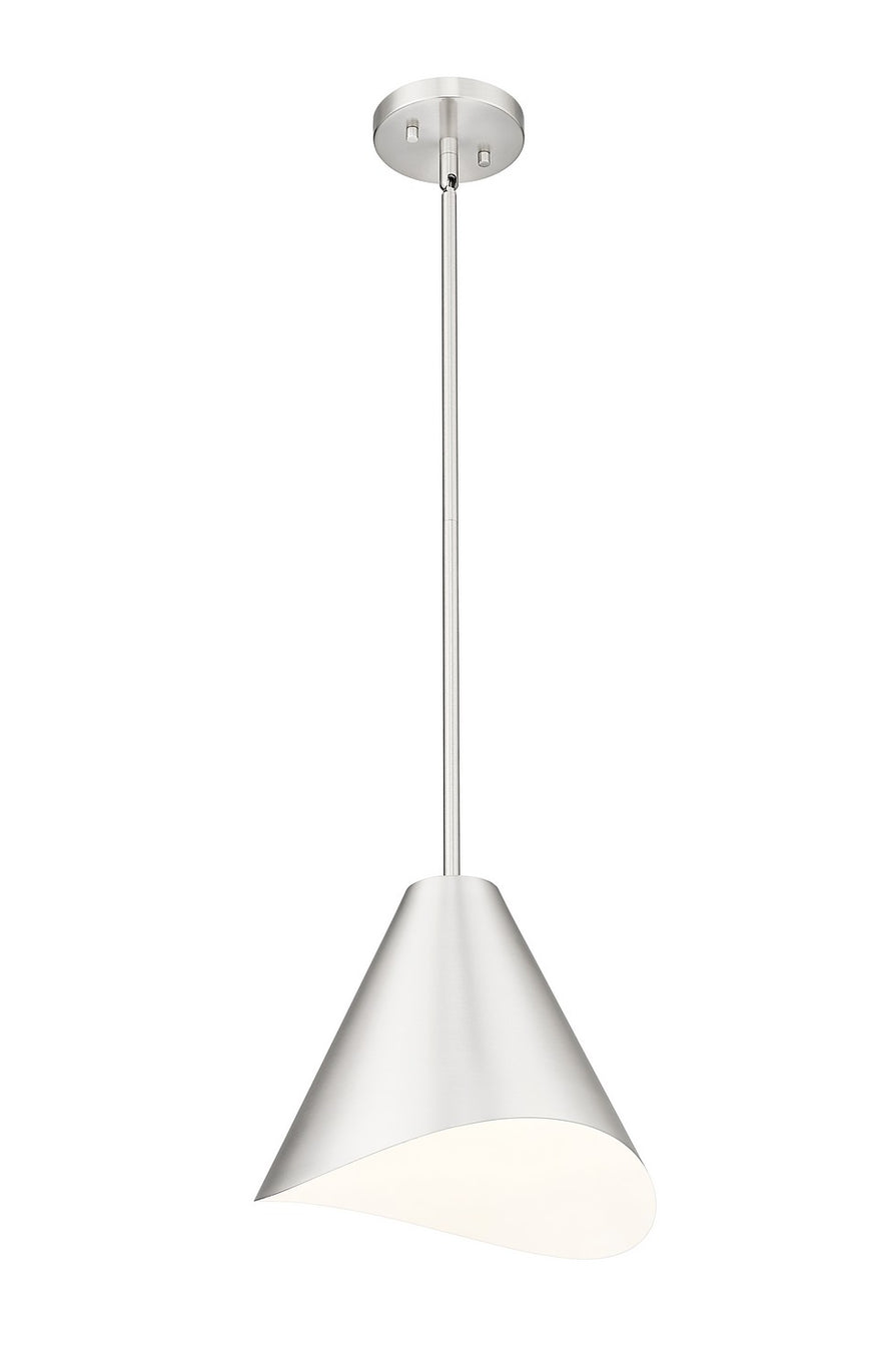 Z-Lite - 1952P12-BN - One Light Pendant - Aria - Brushed Nickel