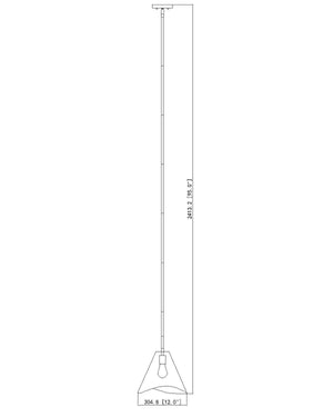 Z-Lite - 1952P12-MGLD - One Light Pendant - Aria - Modern Gold