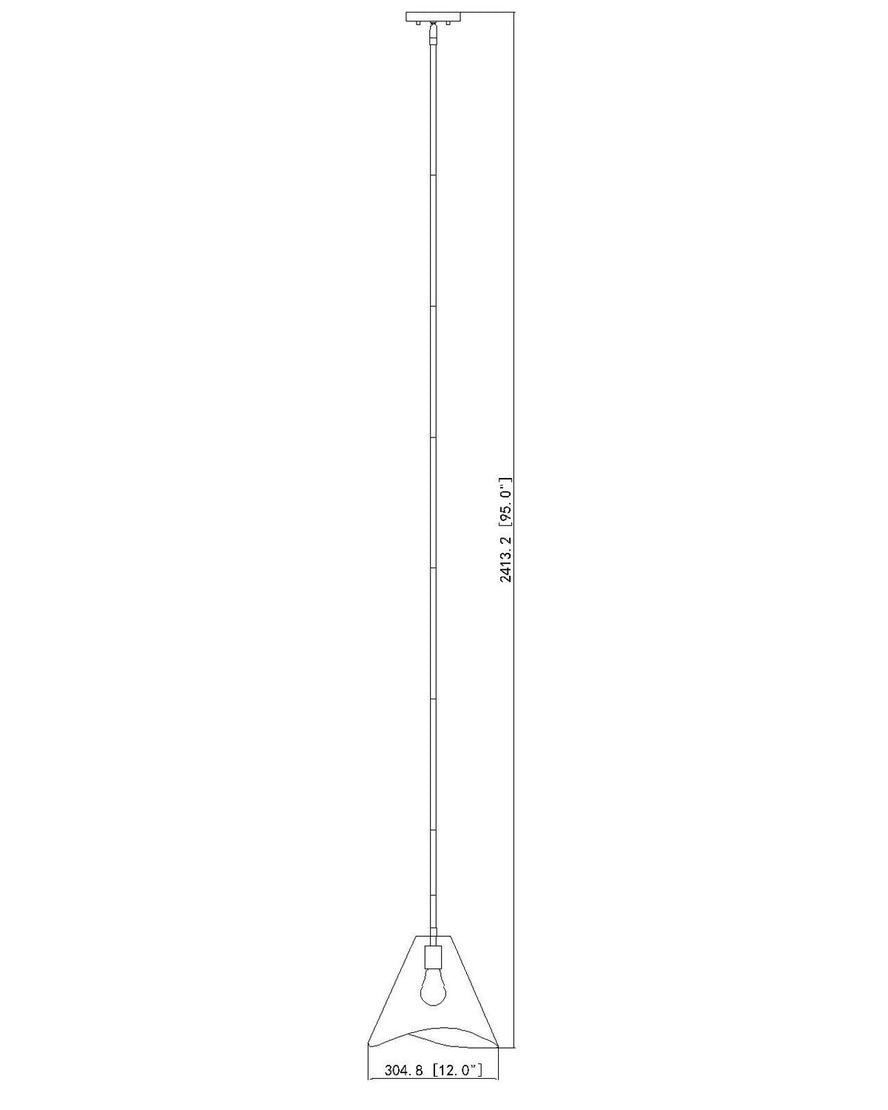 Z-Lite - 1952P12-MGLD - One Light Pendant - Aria - Modern Gold