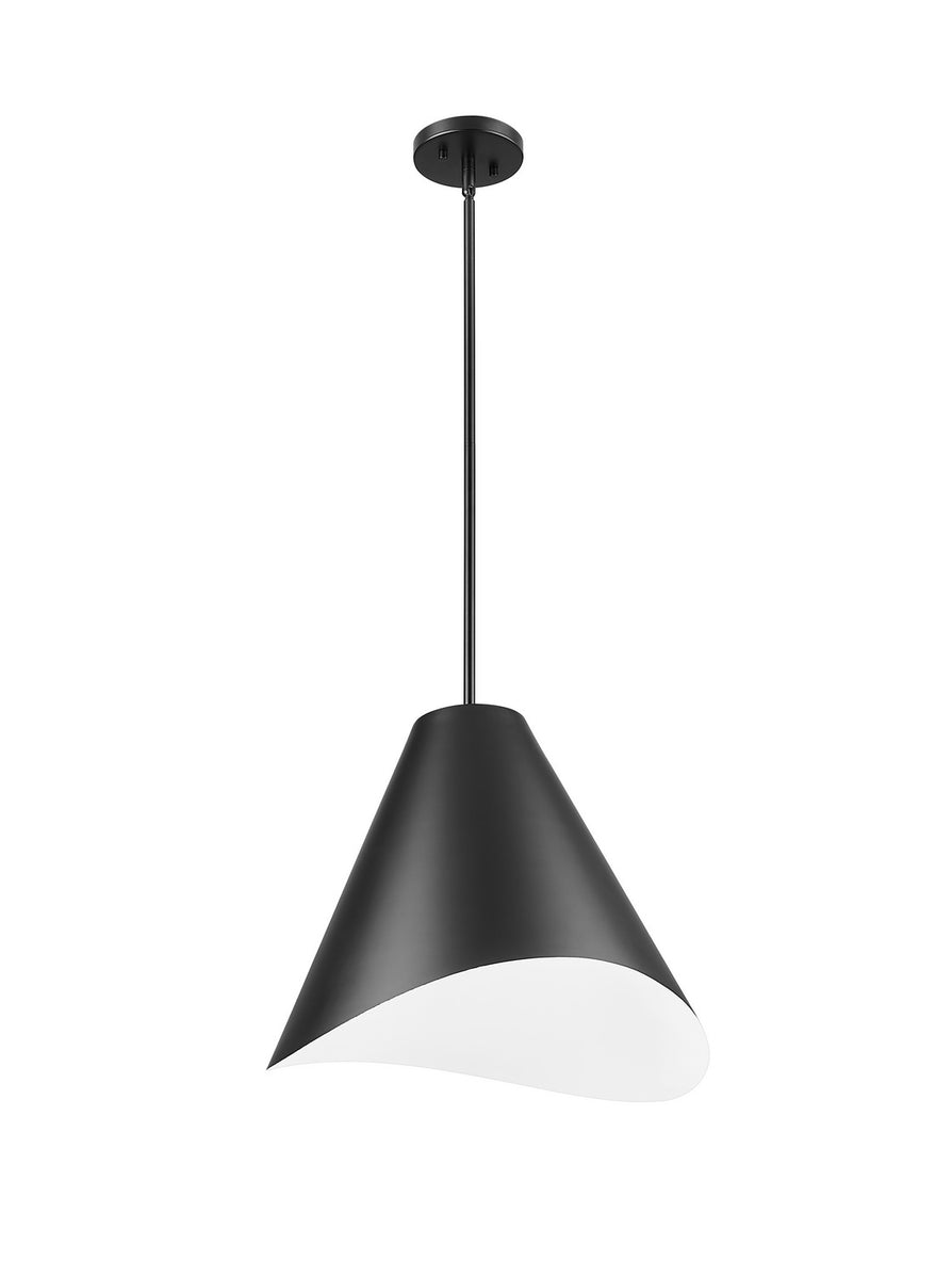 Z-Lite - 1952P18-MB - One Light Pendant - Aria - Matte Black