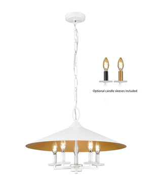 Z-Lite - 1953-22MW - Five Light Pendant - Rialto - Matte White