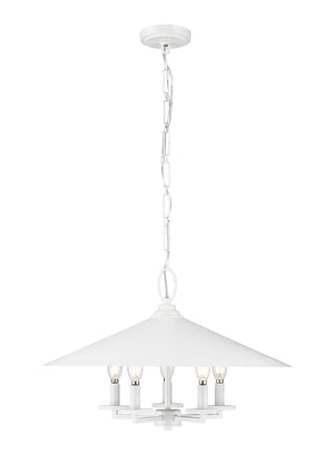 Z-Lite - 1953-22MW - Five Light Pendant - Rialto - Matte White