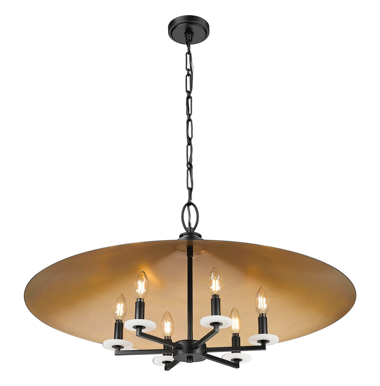 Z-Lite - 1953-32MB - Six Light Pendant - Rialto - Matte Black