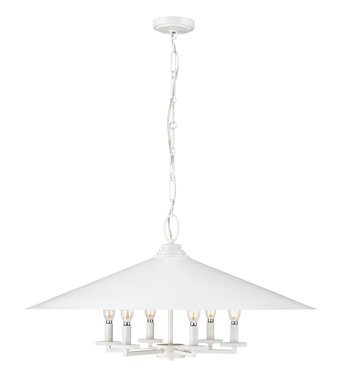 Z-Lite - 1953-32MW - Six Light Pendant - Rialto - Matte White