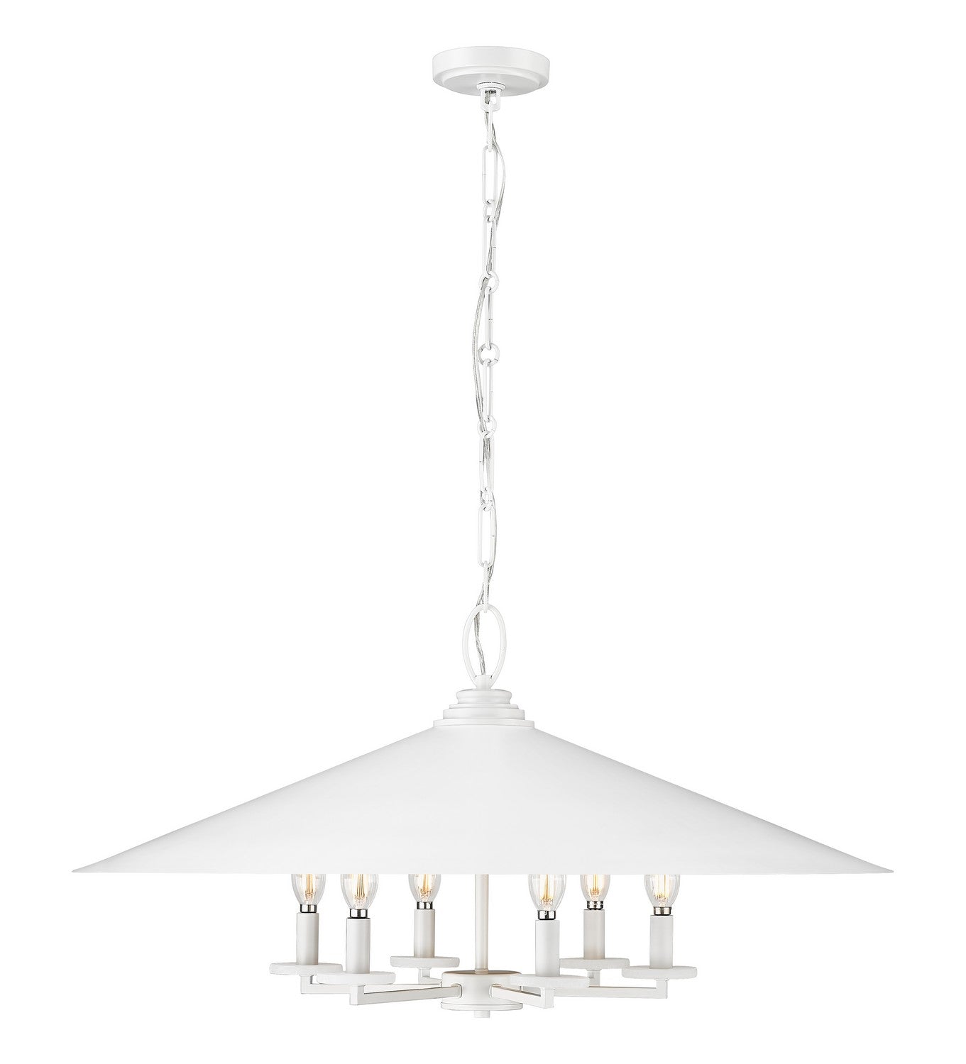 Z-Lite - 1953-32MW - Six Light Pendant - Rialto - Matte White