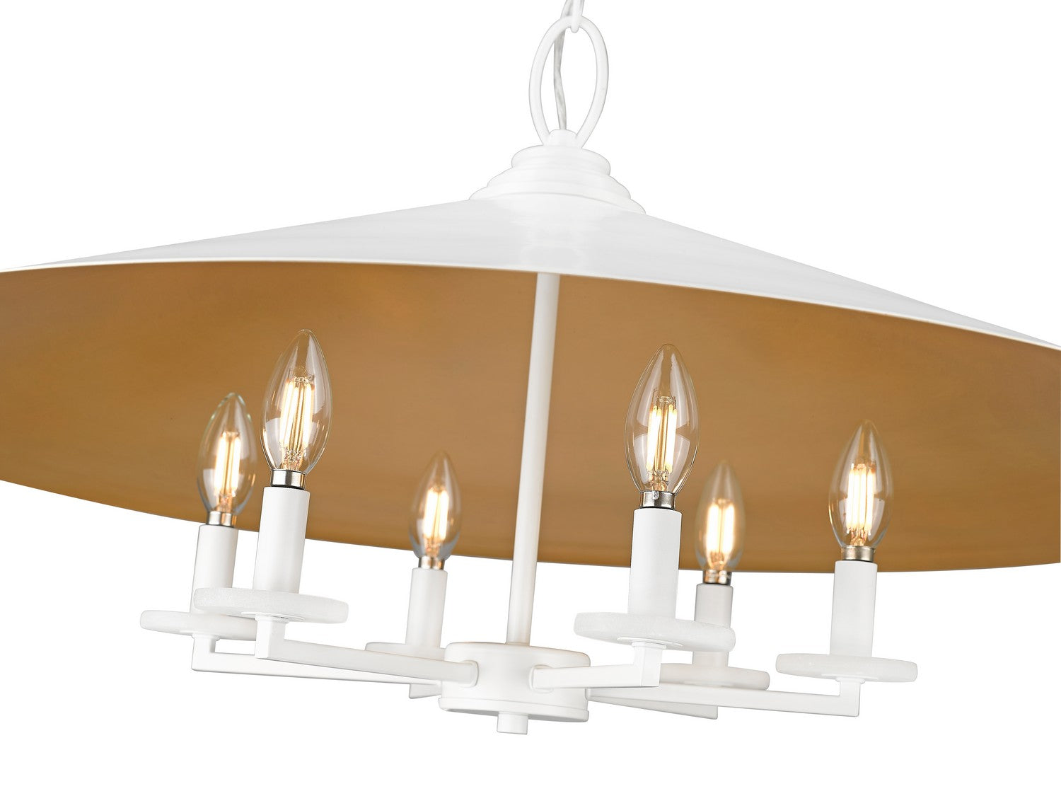 Z-Lite - 1953-32MW - Six Light Pendant - Rialto - Matte White