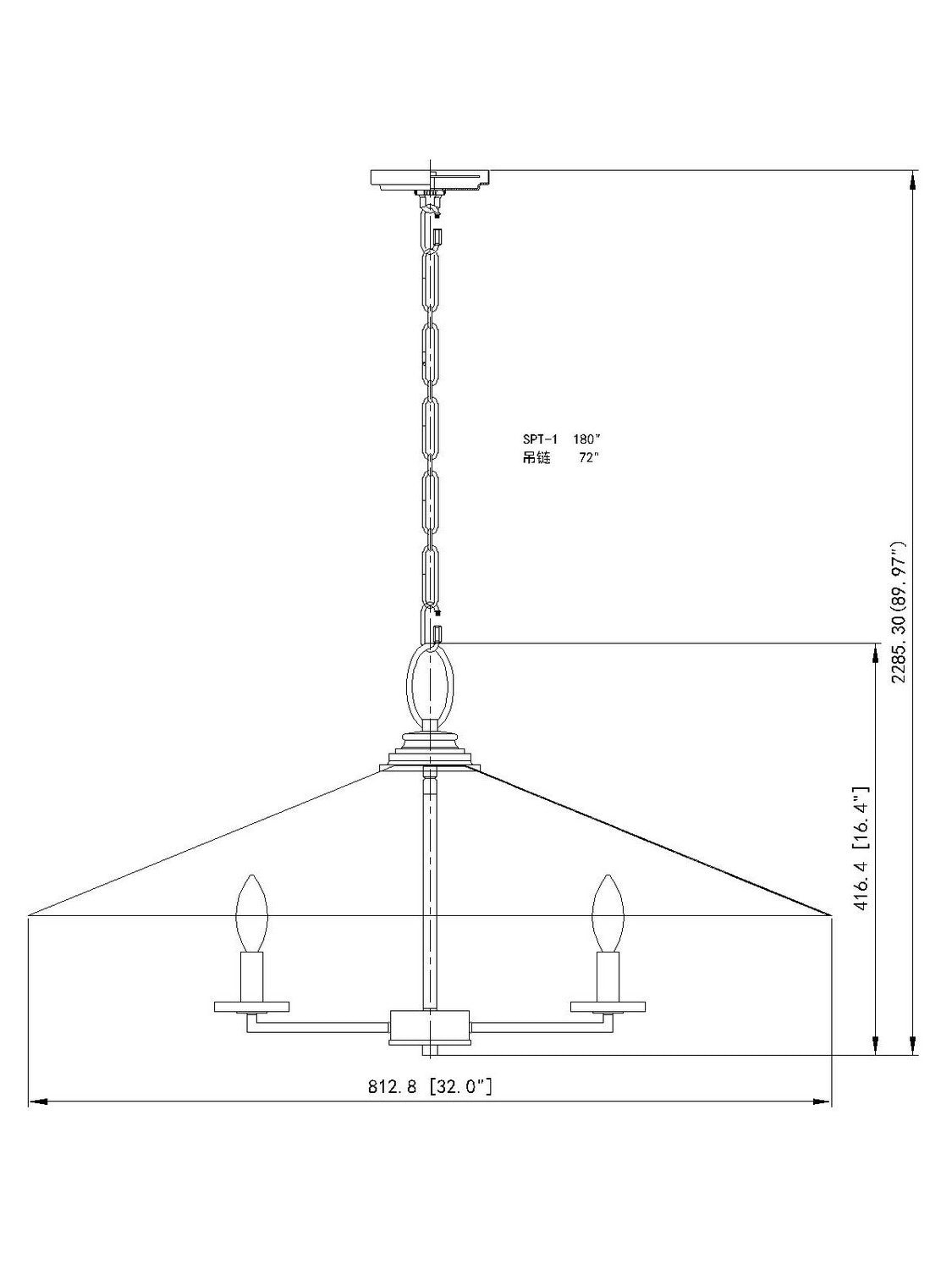 Z-Lite - 1953-32MW - Six Light Pendant - Rialto - Matte White