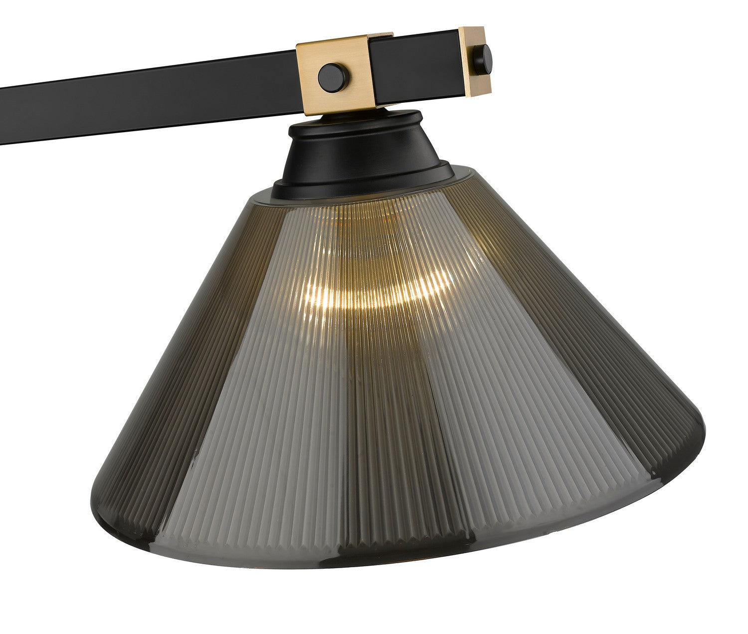 Z-Lite - 1955-3MB-RB-ARS - Three Light Billiard - Bronte - Matte Black + Rubbed Brass