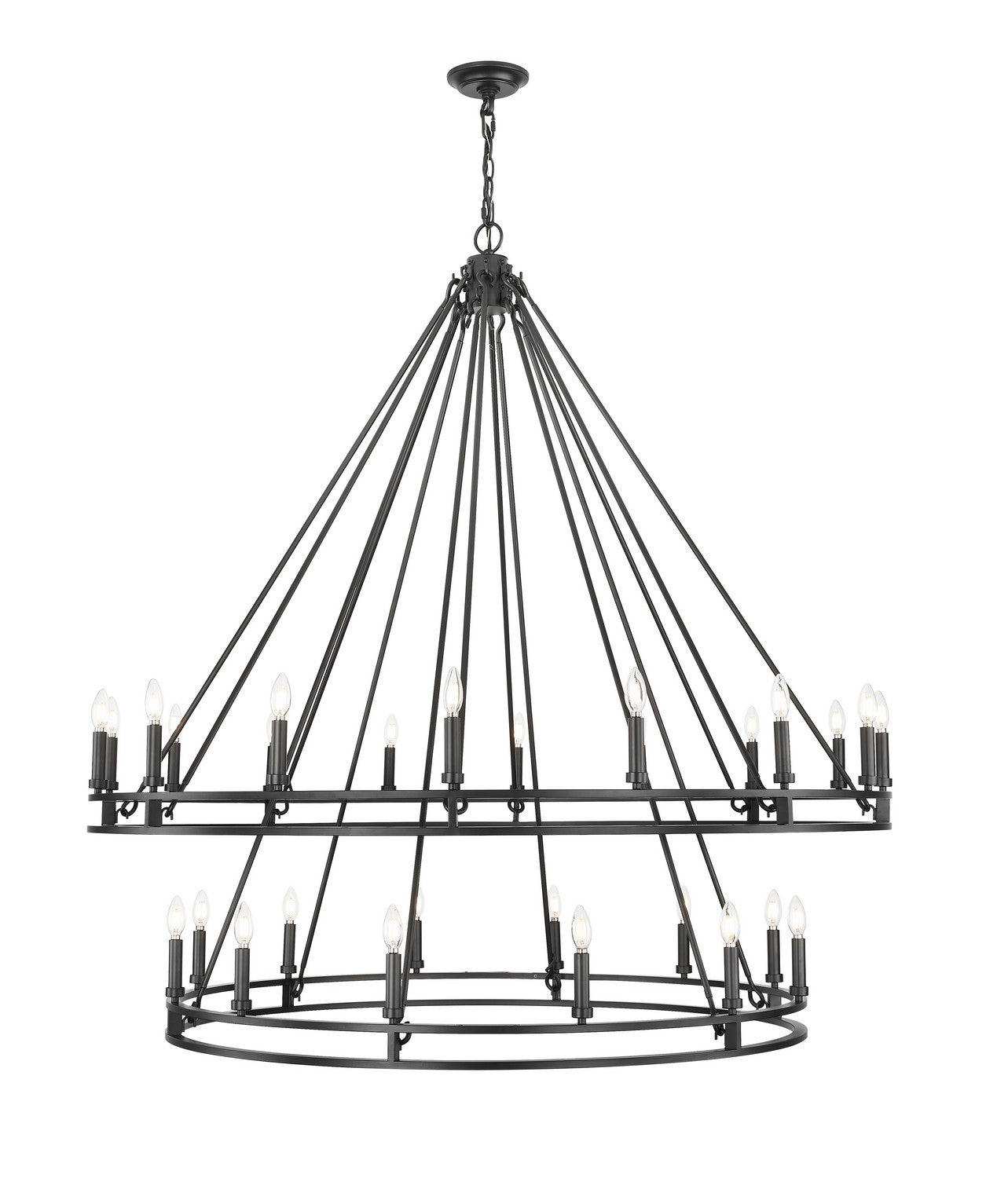 Z-Lite - 4005-28MB - 28 Light Chandelier - Dennison - Matte Black