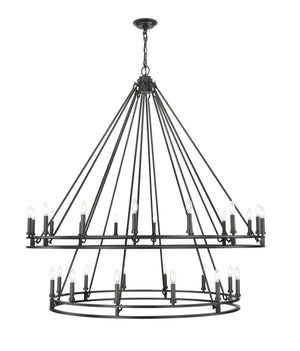 Z-Lite - 4005-28MB - 28 Light Chandelier - Dennison - Matte Black