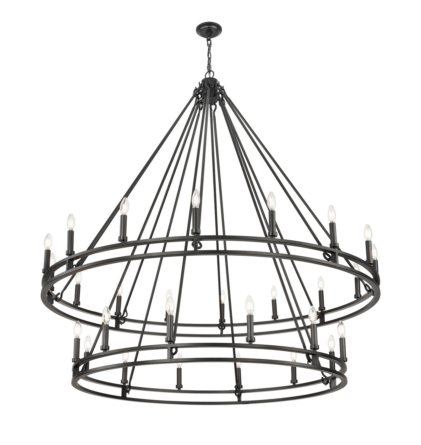 Z-Lite - 4005-28MB - 28 Light Chandelier - Dennison - Matte Black