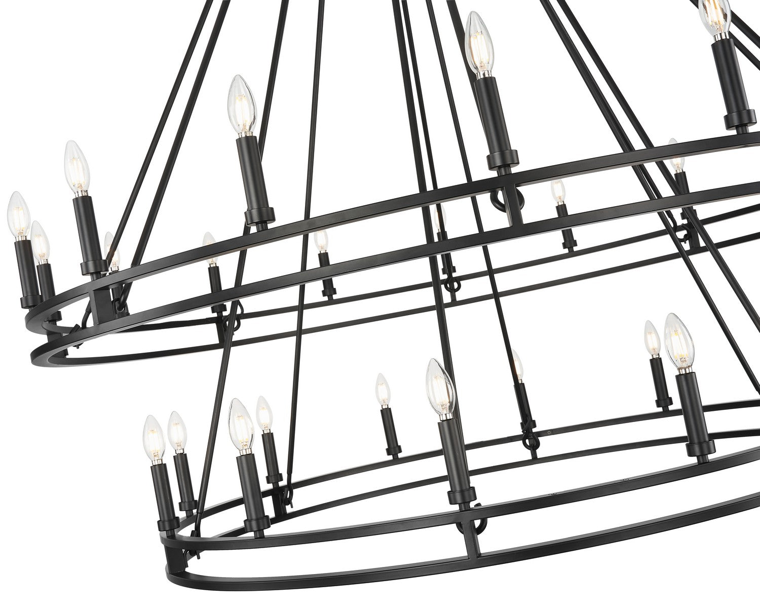 Z-Lite - 4005-28MB - 28 Light Chandelier - Dennison - Matte Black