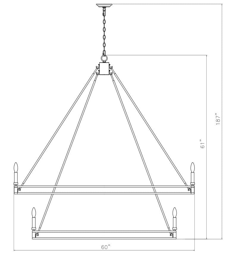 Z-Lite - 4005-28MB - 28 Light Chandelier - Dennison - Matte Black