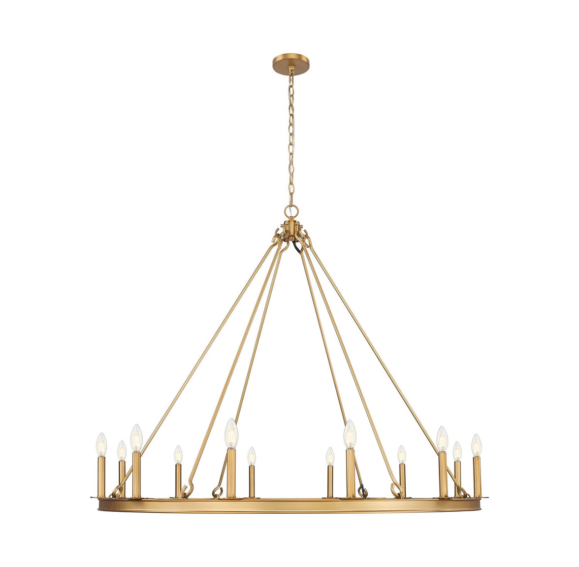 Z-Lite - 482R-12RB - 12 Light Chandelier - Barclay - Rubbed Brass