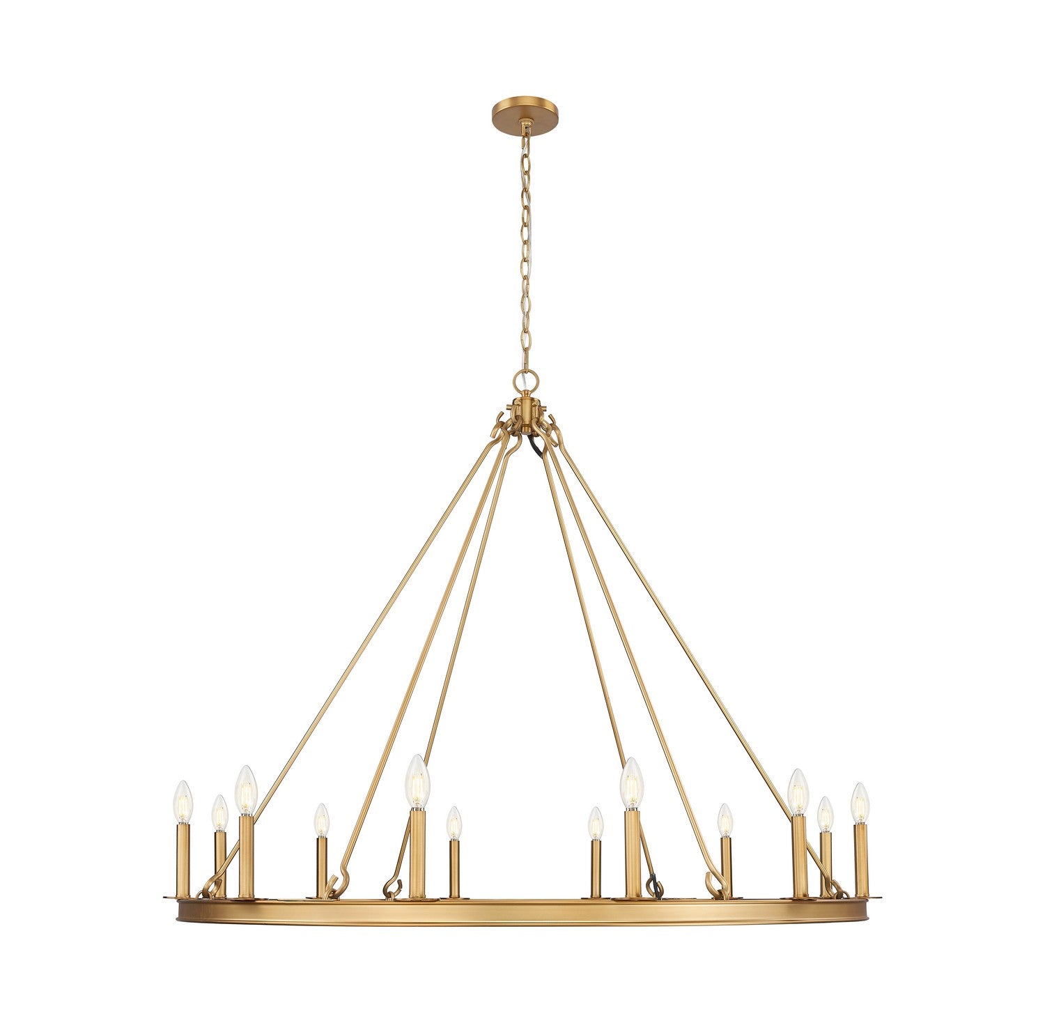 Z-Lite - 482R-12RB - 12 Light Chandelier - Barclay - Rubbed Brass