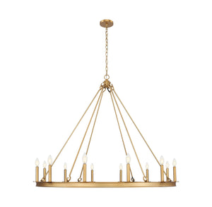 Z-Lite - 482R-12RB - 12 Light Chandelier - Barclay - Rubbed Brass