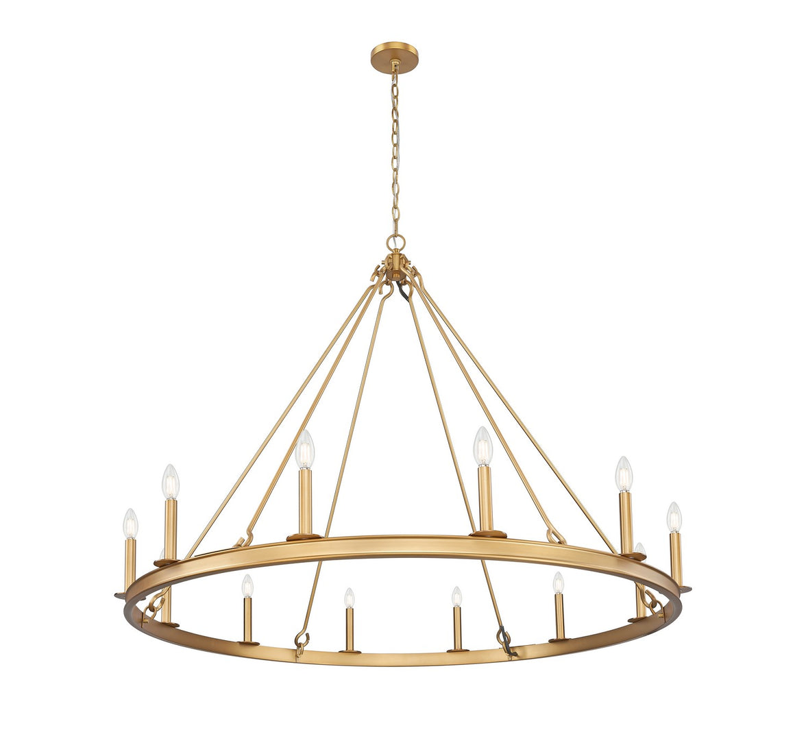 Z-Lite - 482R-12RB - 12 Light Chandelier - Barclay - Rubbed Brass