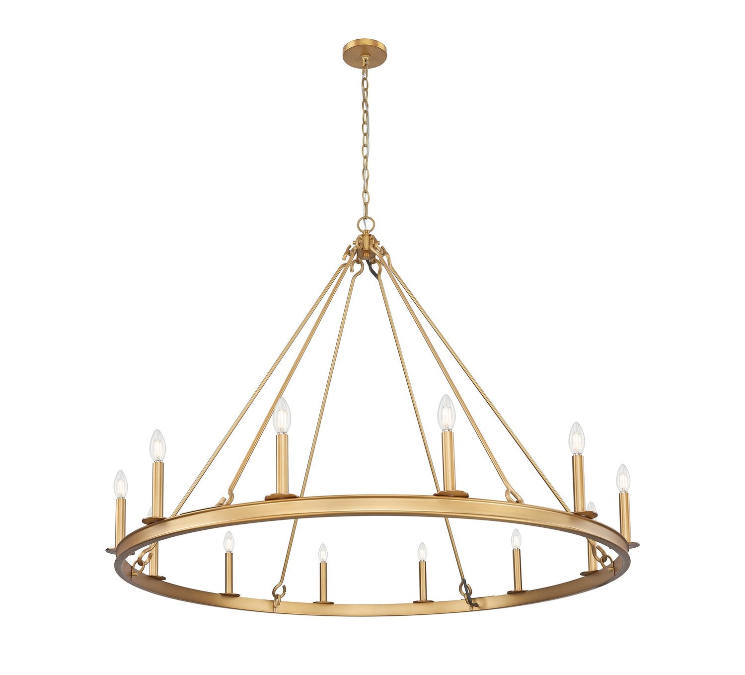 Z-Lite - 482R-12RB - 12 Light Chandelier - Barclay - Rubbed Brass