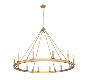 Z-Lite - 482R-12RB - 12 Light Chandelier - Barclay - Rubbed Brass