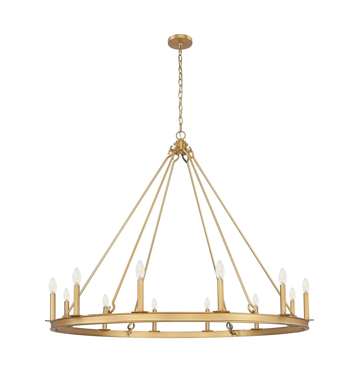 Z-Lite - 482R-12RB - 12 Light Chandelier - Barclay - Rubbed Brass