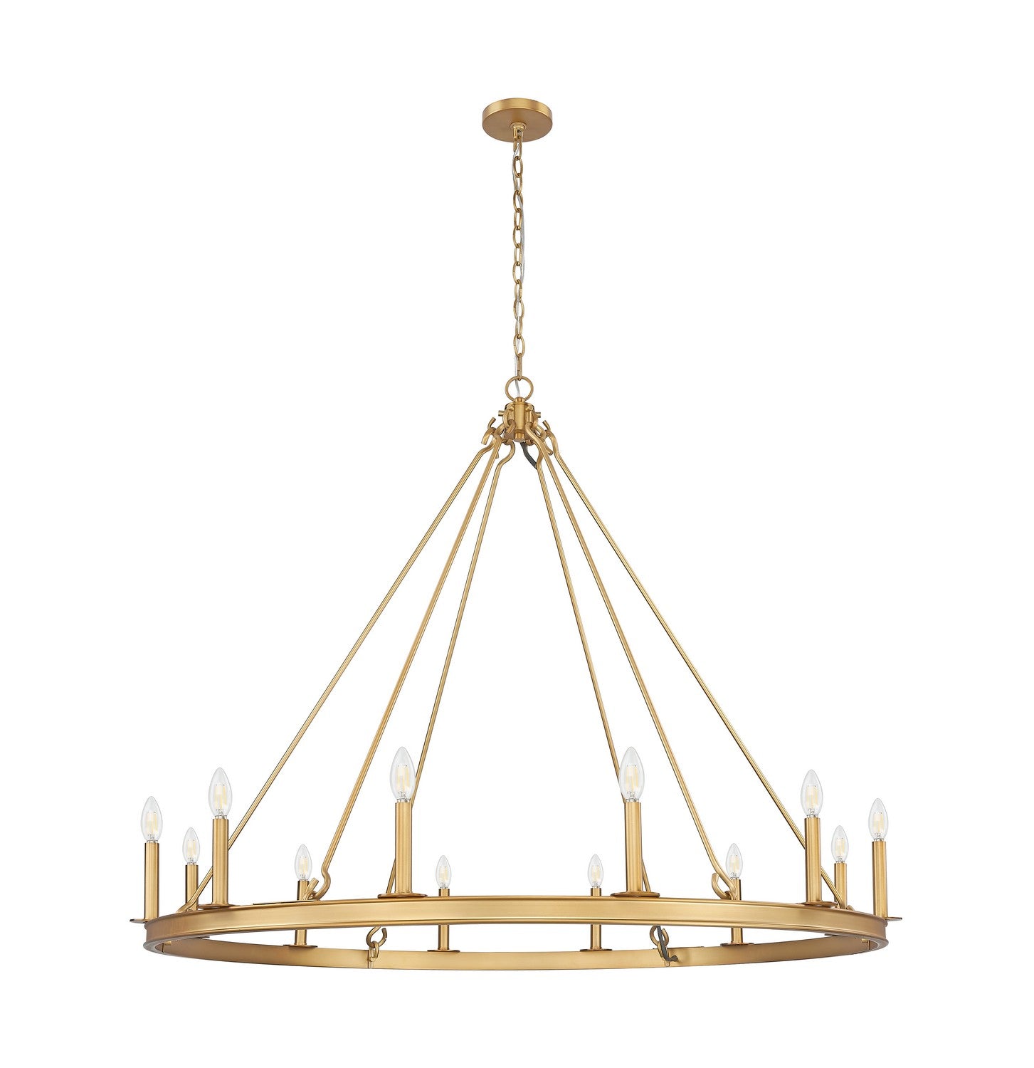 Z-Lite - 482R-12RB - 12 Light Chandelier - Barclay - Rubbed Brass
