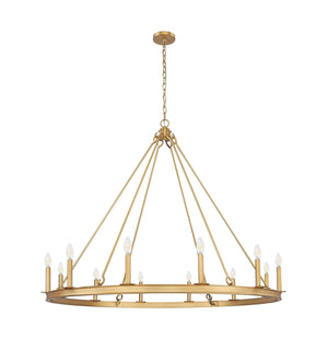 Z-Lite - 482R-12RB - 12 Light Chandelier - Barclay - Rubbed Brass