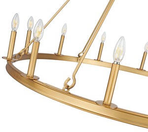Z-Lite - 482R-12RB - 12 Light Chandelier - Barclay - Rubbed Brass