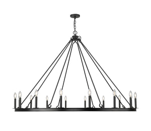 Z-Lite - 482R-16MB - 16 Light Chandelier - Barclay - Matte Black