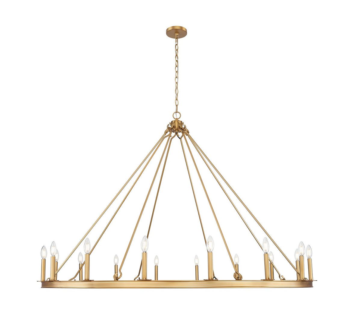 Z-Lite - 482R-16RB - 16 Light Chandelier - Barclay - Rubbed Brass