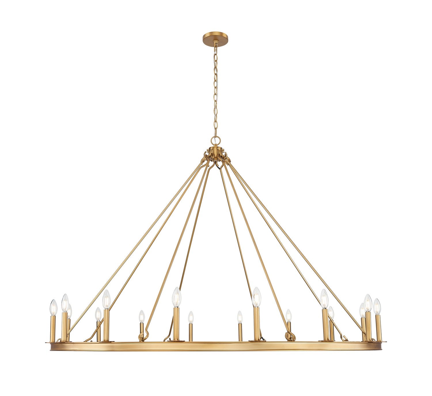 Z-Lite - 482R-16RB - 16 Light Chandelier - Barclay - Rubbed Brass