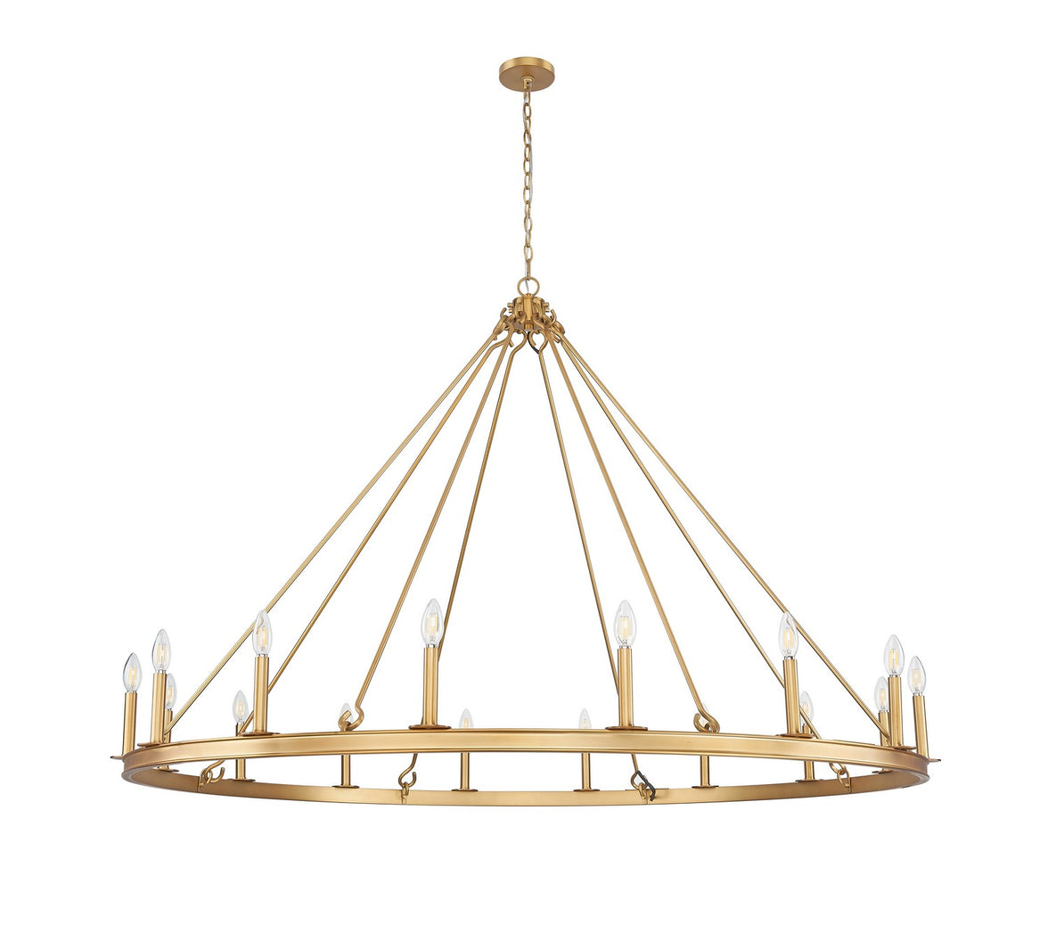Z-Lite - 482R-16RB - 16 Light Chandelier - Barclay - Rubbed Brass
