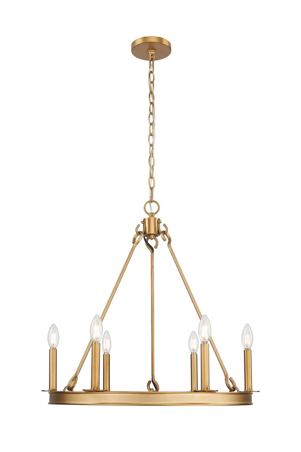 Z-Lite - 482R-6RB - Six Light Chandelier - Barclay - Rubbed Brass