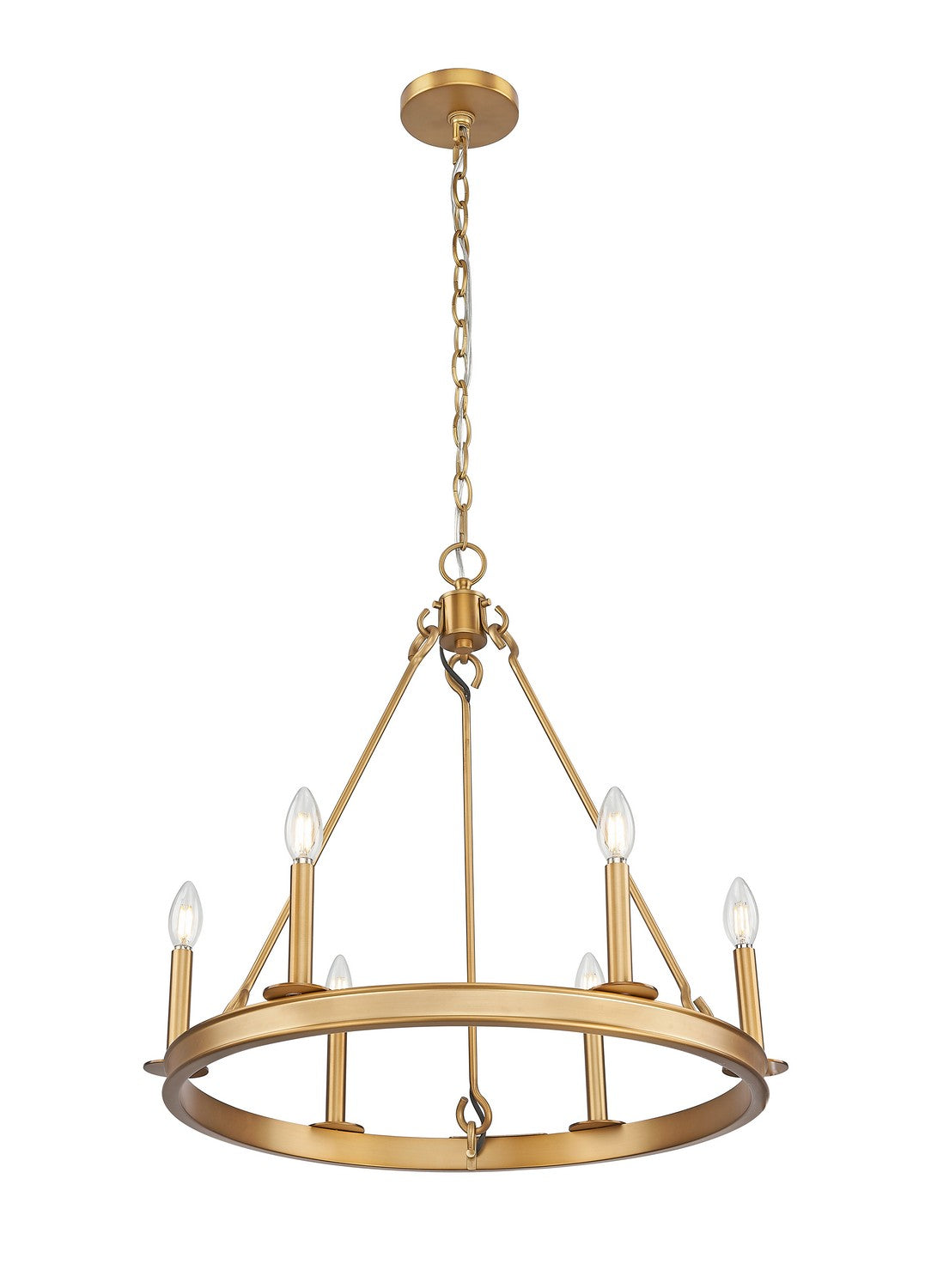 Z-Lite - 482R-6RB - Six Light Chandelier - Barclay - Rubbed Brass