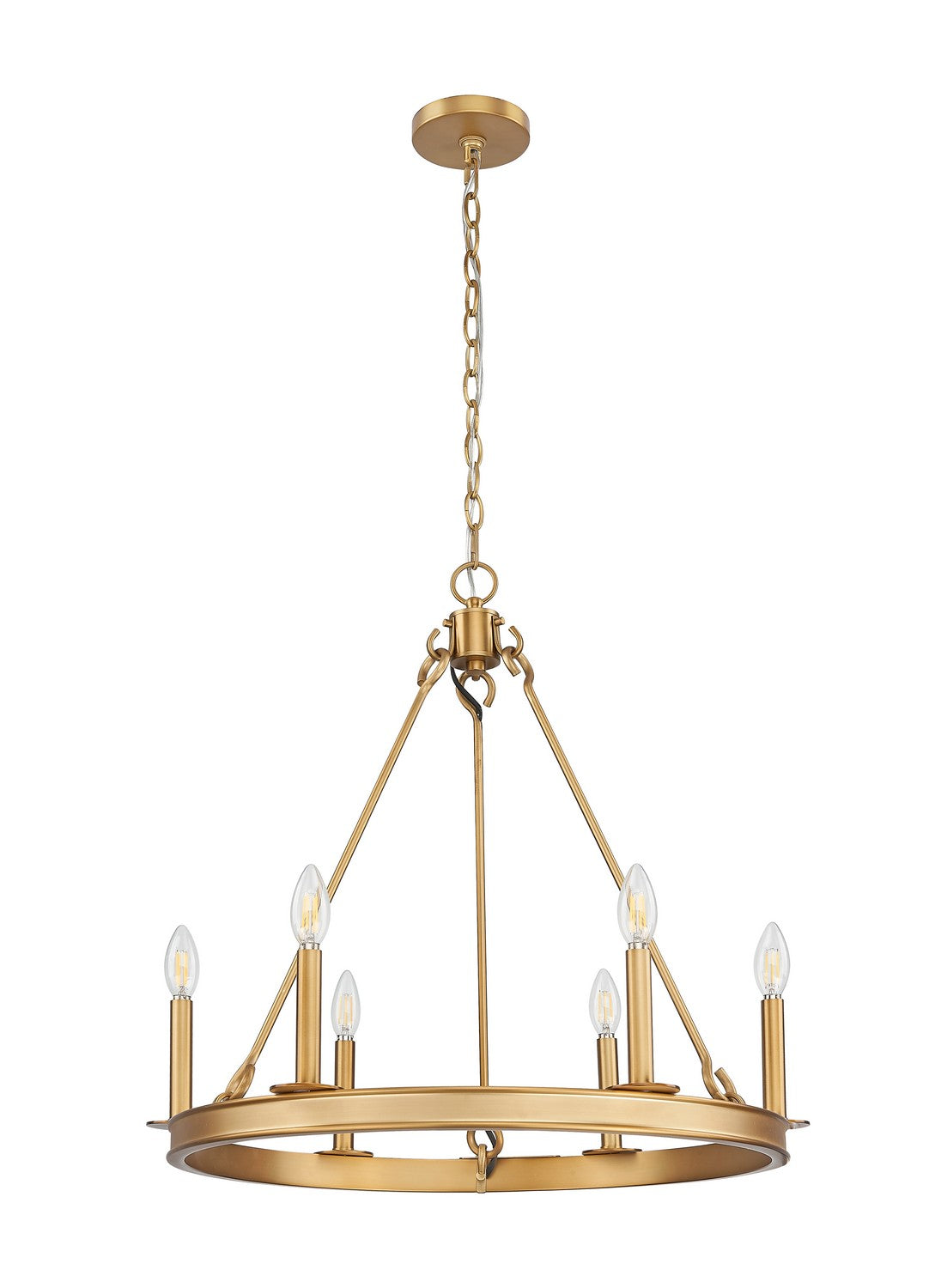Z-Lite - 482R-6RB - Six Light Chandelier - Barclay - Rubbed Brass